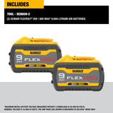 100 % DEWALT akumuliatorius 60 V/20 V 9 Ah ličio jonų akumuliatorius DCB609 „Dewalt FLEXVOLT Technology“ tvirta ir ilgalaikė galia su BMS garantija