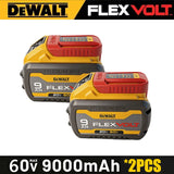 100 % DEWALT akumuliatorius 60 V/20 V 9 Ah ličio jonų akumuliatorius DCB609 „Dewalt FLEXVOLT Technology“ tvirta ir ilgalaikė galia su BMS garantija
