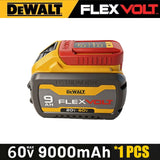 100 % DEWALT akumuliatorius 60 V/20 V 9 Ah ličio jonų akumuliatorius DCB609 „Dewalt FLEXVOLT Technology“ tvirta ir ilgalaikė galia su BMS garantija
