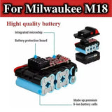 100 % „Milwaukee M18“ 18 V 12000 mAh 18650 ličio atsarginė baterija, skirta „Milwaukee 48-11-1860“, „48-11-1850“, „48-11-1840“ įrankio baterijai