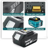 100% Genuine 18V Makita 6Ah  Makita Battery BL1840 BL1830B BL1850B BL1850 BL1860 BL1815 Replacement Lithium Battery