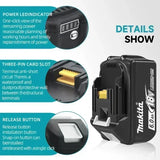 100% NEW Makita Battery 18v 6000mAh BL1860 BL1850B BL1850 BL1830 battery & charger 18v Replacement Power Tool Batteries