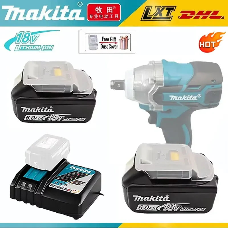 100% NEW Makita Battery 18v 6000mAh BL1860 BL1850B BL1850 BL1830 battery & charger 18v Replacement Power Tool Batteries