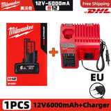 100% New Milwaukee M18 6.0Ah High Output Battery 18V Lithium-ion Rechargeable for Milwaukee M18 Cordless Power Tools 18v Battery