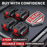100 % originalios „Bosch“ 18 V baterijos, 18 V ir 6000 mAh atsarginės baterijos, profesionali belaidė sistema, BAT609 BAT618 GBA18V80