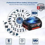 100 % originalios „Bosch“ 18 V baterijos, 18 V ir 6000 mAh atsarginės baterijos, profesionali belaidė sistema, BAT609 BAT618 GBA18V80