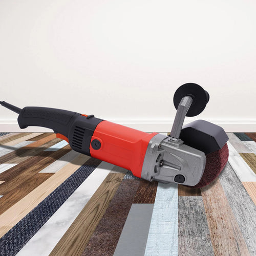1400 W Grinder Brush in red and black, side view