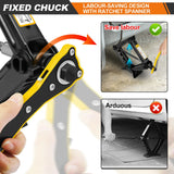 2 Ton Heavy Duty Scissor Jack with Ratchet Mechanism, Lifting Range 11-39cm, Rustproof Steel Construction, for Car Van SUV Tire Changing and Emergency Repair, Portable Lifting Tool