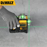 2026 m. DEWALT DW089LG lazerinis nivelyras su ličio baterija | Žalias lazeris | 12 linijų 3 pusėse 360° horizontalus ir vertikalus spinduliai | Lauko niveliavimui ir matavimui