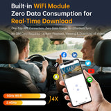2026 NAUJAS 3/5 kamerų automobilinis DVR 1080P vaizdo registratorius 360 laipsnių WIFI vaizdo registratorius priekyje, dešinėje, kairėje, viduje su galinio vaizdo kamera