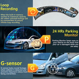 2026 NAUJAS 3/5 kamerų automobilinis DVR 1080P vaizdo registratorius 360 laipsnių WIFI vaizdo registratorius priekyje, dešinėje, kairėje, viduje su galinio vaizdo kamera