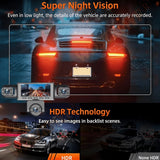 2026 NAUJAS 3/5 kamerų automobilinis DVR 1080P vaizdo registratorius 360 laipsnių WIFI vaizdo registratorius priekyje, dešinėje, kairėje, viduje su galinio vaizdo kamera
