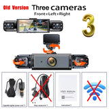2026 NAUJAS 3/5 kamerų automobilinis DVR 1080P vaizdo registratorius 360 laipsnių WIFI vaizdo registratorius priekyje, dešinėje, kairėje, viduje su galinio vaizdo kamera