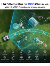 ANTHBOT M9 Rasenroboter, RTK-Navigation + Dual Vision, 4G, 5000 mAh, 150 m²/h, 24° (45 %) Steigung, Mehrzonenverwaltung, App-Steuerung, für Gärten bis zu 1200 m², kabelloser intelligenter Rasenroboter