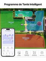 ANTHBOT M9 Rasenroboter, RTK-Navigation + Dual Vision, 4G, 5000 mAh, 150 m²/h, 24° (45 %) Steigung, Mehrzonenverwaltung, App-Steuerung, für Gärten bis zu 1200 m², kabelloser intelligenter Rasenroboter