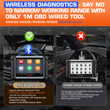 Autel MaxiCOM MK808BT PRO dvipusis automobilių diagnostikos įrankis OBD2 skaitytuvas, klaidų kodų skaitytuvas, visų sistemų diagnostika PK MX808S MK808S
