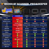 Autel MaxiCOM MK900 BT MK900BT 8 Inch Car Diagnostic Tools 40+ Services CAN FD DOIP OBD2 Scanner Upgrade of MK808BT Pro MK808S