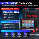 Autel MaxiCOM MK900 diagnostikos skenavimo įrankis, skirtas visoms sistemoms su aktyviuoju testavimu, OBDII skaitytuvas, DoIP CAN FD FCA Autoauth SGW, MK808BT PRO atnaujinimas