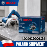 BOSCH GDC145 1450 W pramoninis kampinis šlifuoklis, 115 mm diskas, 35 mm gylis, maža vibracija, didelis tikslumas, akmens/plytelių/betono daugiafunkcis griovelių pjovimo ir formavimo įrankis