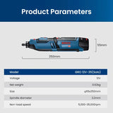Bosch GRO 12V-35 akumuliatorinis šlifuoklis 12V ličio baterija universalus rotacinis įrankis skirtas didelio našumo gręžimui, šlifavimui, poliravimui, pjovimui
