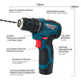 Bosch GSB-12-V30 akumuliatorinis gręžtuvas sukalėjas profesionalus didelio našumo suktuvas daugiafunkcinis buitinis elektrinis atsuktuvas