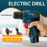 Bosch GSB-12-V30 akumuliatorinis gręžtuvas sukalėjas profesionalus didelio našumo suktuvas daugiafunkcinis buitinis elektrinis atsuktuvas
