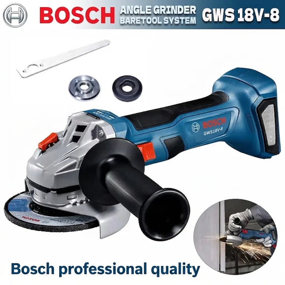 Bosch GWS 18V-8 18V akumuliatorinis bešepetėlinis kampinis šlifuoklis, pjaustytuvas, poliruoklis – elektrinis įrankis šlifavimui, pjovimui ir poliravimui