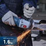 BOSCH GWS 800 kampinis šlifuoklis | 800 W 12000 aps./min. | 100 mm diskas | skirtas metalo/akmens pjovimui ir šlifavimui
