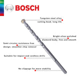 Bosch Original 5 vnt. daugiafunkciniai smūginiai grąžtai namų betoninių plytų sienų gręžimui, trikampis kotas, 8 vnt. mūro grąžtų rinkinys