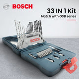 Bosch X33 grąžtų ir atsuktuvų antgalių profesionalus 33 dalių rinkinys, skirtas Bosch elektriniams įrankiams GSB/GBM/TSB/TBM/TSR serijoms