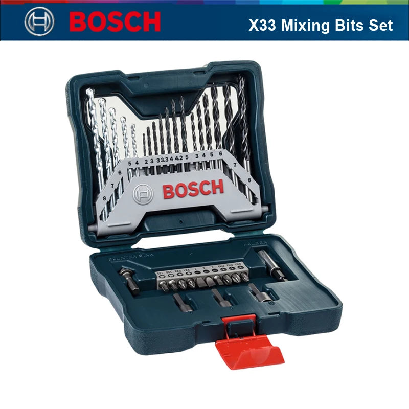 Bosch X33 grąžtų ir atsuktuvų antgalių profesionalus 33 dalių rinkinys, skirtas Bosch elektriniams įrankiams GSB/GBM/TSB/TBM/TSR serijoms