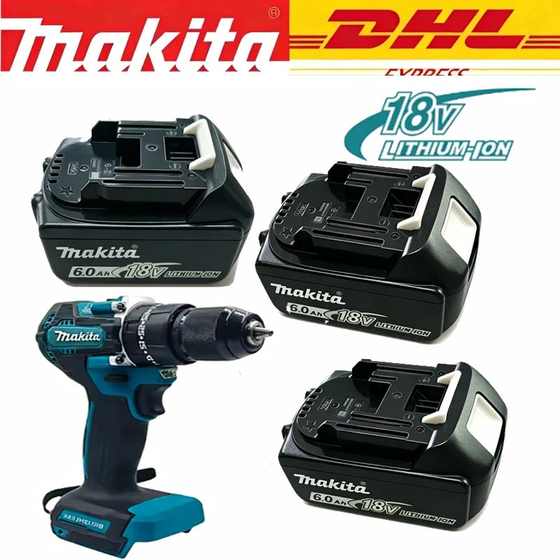 Suderinama Makita 18 V 5,0 Ah 6,0 Ah ličio jonų pakaitinė baterija, skirta BL18 serijos akumuliatoriniams elektriniams įrankiams
