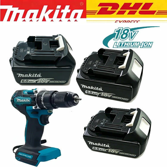 Suderinama Makita 18 V 5,0 Ah 6,0 Ah ličio jonų pakaitinė baterija, skirta BL18 serijos akumuliatoriniams elektriniams įrankiams