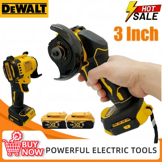 DeWALT 3 colių kampinis šlifuoklis, mini poliravimo, šlifavimo mašina, elektriniai pjovimo įrankiai, skirti 18V 20V akumuliatoriams