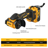 DEWALT akumuliatorinis kampinis šlifuoklis 3 colių mini poliravimo šlifavimo mašina elektriniai pjovimo įrankiai 20 V 18 V akumuliatoriams.DCS438