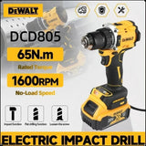 DEWALT DCD805 20V Bürstenloser Akku-Schlagbohrmaschinen-Set Elektro-Schrauber Handbohrmaschine mit Lithium-Akku Komplettset