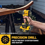 DEWALT DCD805 20V Bürstenloser Akku-Schlagbohrmaschinen-Set Elektro-Schrauber Handbohrmaschine mit Lithium-Akku Komplettset