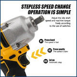 DeWalt DCF892 1/2 colio didelio sukimo momento bešepetėlinis elektrinis veržliaraktis 3 greičių smūginis suktuvas automobilių remontui, elektriniai įrankiai, skirti DeWalt akumuliatoriams