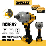 DeWalt DCF892 1/2 colio didelio sukimo momento bešepetėlinis elektrinis veržliaraktis 3 greičių smūginis suktuvas automobilių remontui, elektriniai įrankiai, skirti DeWalt akumuliatoriams