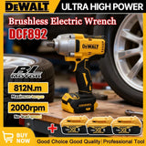 Dewalt DCF892 Bürstenloser 812N.m Elektroschrauber 1/2 Zoll Akku-Schlagschrauber Hohes Drehmoment Dreigang Auto-Reparatur Elektrowerkzeuge