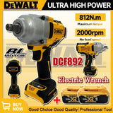 Dewalt DCF892 Bürstenloser 812N.m Elektroschrauber 1/2 Zoll Akku-Schlagschrauber Hohes Drehmoment Dreigang Auto-Reparatur Elektrowerkzeuge