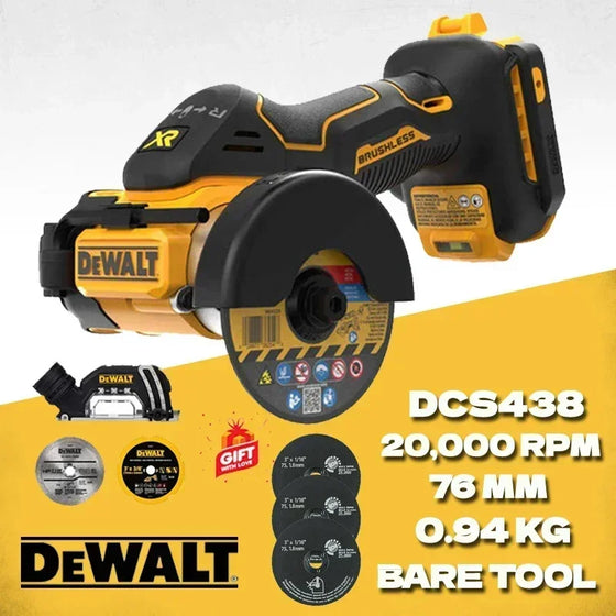 Dewalt DCS438 Akumuliatorinis Pjovimo Įrankis 20V XR Bešepetėlinis Kampinis Pjoviklis Elektriniai Įrankiai DCS438N Įkraunamas Mini Elektrinis Pjūklas