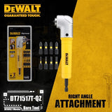 DeWalt elektrinio atsuktuvo antgalio kampinis adapteris 90 laipsnių stačiojo kampo keitiklis smūginiams atsuktuvams DT71517T-A9