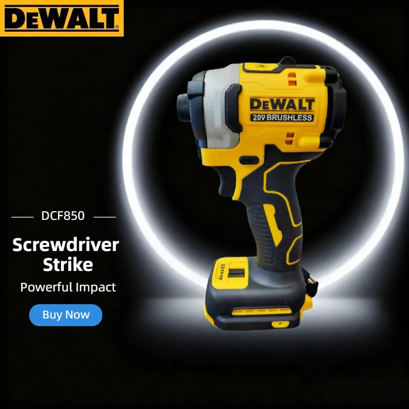 DEWALT naujas DCF850 20 V akumuliatorinis elektrinis suktuvas bešepetėliniu varikliu, įkraunamas gręžtuvas-suktuvas, elektrinis smūginis veržliaraktis, didelis sukimo momentas