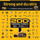 DeWALT originali baterija 20V/60V 9000mAh MAX FlexVolt, skirta DCB606 DCB205 DCB206 DCB209 DCB182 elektriniams įrankiams, gabenimas oru