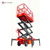 Electric Aerial Work Scissor Lift, CE Certified Mobile Lifting Platform, Customized Hydraulic Lifting Equipment