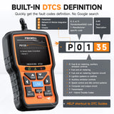 FOXWELL NT301 OBD2 Scanner Live-Daten, professionelles Mechaniker OBDII Diagnose-Codelesegerät für Motorkontrollleuchte, I/M-Bereitschaft