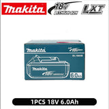 Originali 6 Ah Makita BL1860 6 Ah baterija, elektrinių įrankių ličio jonų pakaitalas LXT BL1850 BL1840, skirtas 18 V atsuktuvui su BMS 18 V baterija
