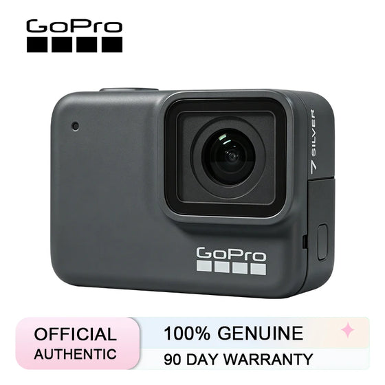GoPro HERO7 Silver veiksmo kamera 4K Ultra HD vaizdo įrašymas jutiklinis ekranas sporto kamera, skirta kelionėms, važiavimui dviračiu, vlog'ų kūrimui