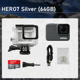 GoPro HERO7 Silver Action Camera 4K Ultra HD Video Recording Touch Screen Sport Camera For Travel Cycling Vlog Shooting